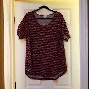 Lularoe, short sleeved, Valentines Day! top